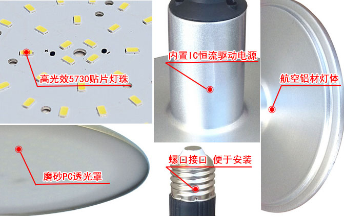 螺口貼片工廠燈細(xì)節(jié)圖片